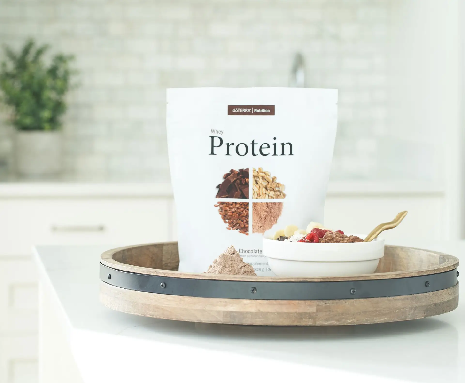 DARK CHOCOLATE PROTEIN OVERNIGHT OATS-doterra-recipe